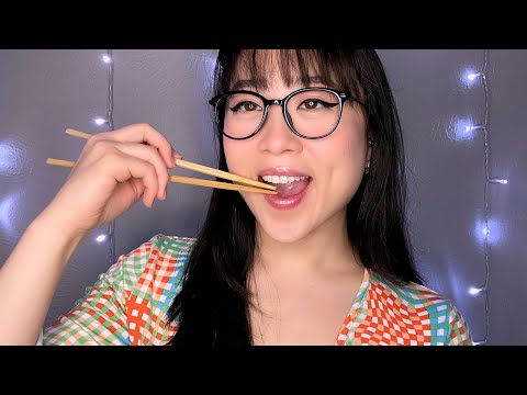 ASMR Asian Aunty Eats Your Face w/Chopsticks (Accent, Mouth Sounds, Whisper)