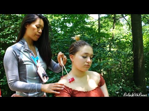 PAMPERING MEGHAN! (Extended Vers.) ASMR Hair Brushing, Hairplay, Massage, Feather Fingers, NYC NOISE