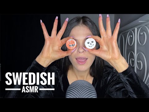 Swedish ASMR 🇸🇪 It's Halloween! 🎃 tapping, eating, whispers