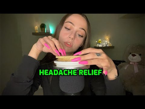 ASMR | Removing Pressure for Headache Relief 💆‍♀️💜 | mic triggers w/ candle lids🕯
