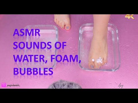 Asmr Sounds of water, foam, bubbles