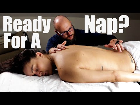 ASMR Light Touch Back Massage - Nap Time With Subscriber (Rain Sounds)