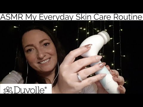 ASMR My Skin Care Routine(Whispered)Tapping And Scratching