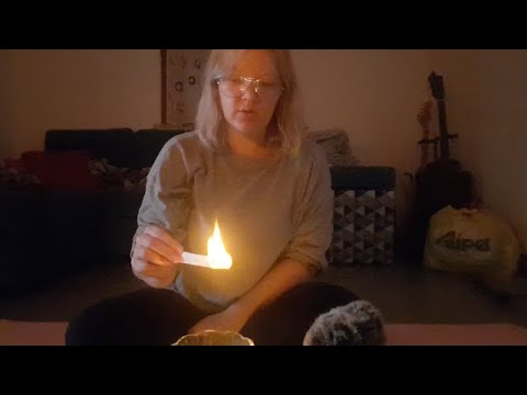 ASMR Magick crafting for better times, soft spoken, candles 🔥