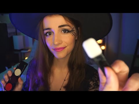 ASMR | Painting your Face for Halloween 🎃 (Whispered)