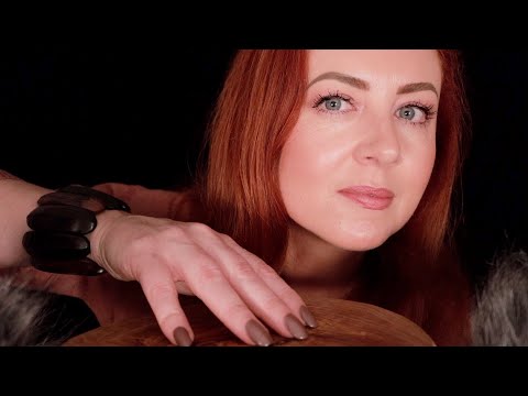 Whispered WOODEN Triggers in the DARK ✨ ASMR ✨ Tapping, Rubbing, Scratching