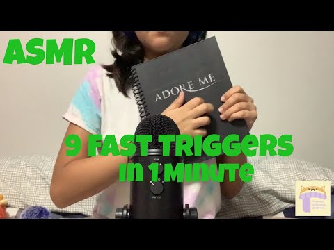 ASMR | 9 Fast Triggers In 1 Minute