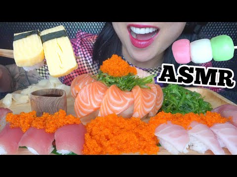 ASMR SUSHI PLATTER (EATING SOUNDS) NO TALKING | SAS-ASMR