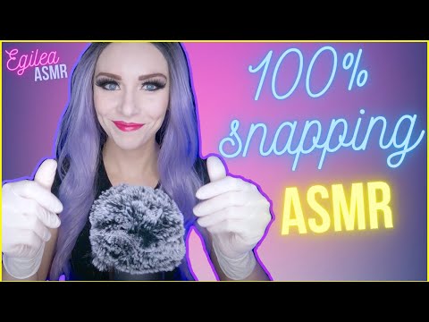 ASMR GLOVES 100% SNAPPING with LATEX glove. Pure rough sound (No talking)
