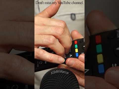 ASMR Sluggish Nail Scraping On Dull Rubber Remote Control Buttons #short