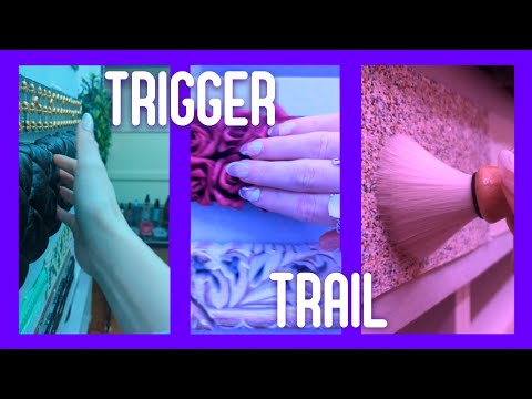 Trigger Trail 6️⃣ LOFI ASMR including: cosmetics, glitter brushing, tool swapping on different laps