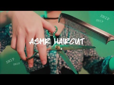 ASMR RELAXING HAIRCUT ✂️ Whisper Roleplay (Brushing, Trimming, Scissor Sounds, Personal Attention)