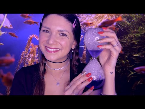 ASMR Tingly Bubbly Sounds to Relax with lots of Glass Tapping, Fluffy Mic, Face Touching (German)