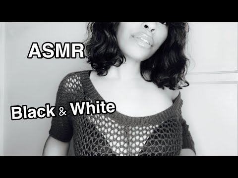 ASMR | Fishnet scratching But in black & white 🖤