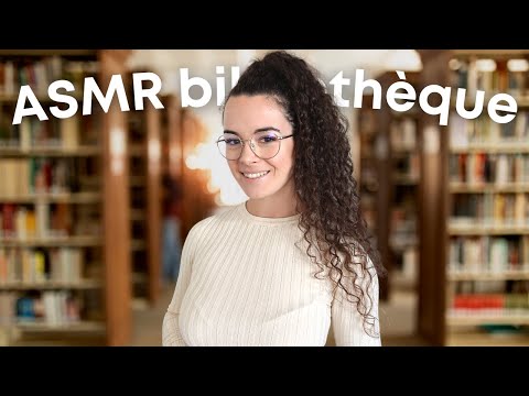 ASMR [Roleplay] - BIBLIOTHÈQUE NOCTURNE | Livres, page turning, lecture chuchotée, soft spoken