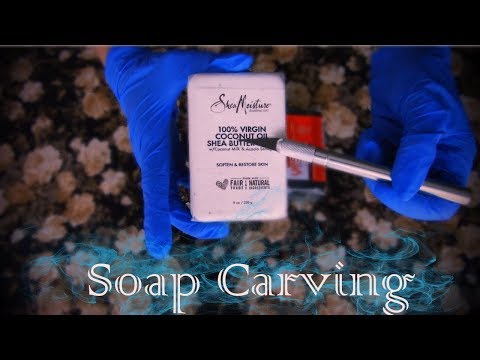 ASMR Soap Carving/Cutting - Gloves (Ear To Ear)