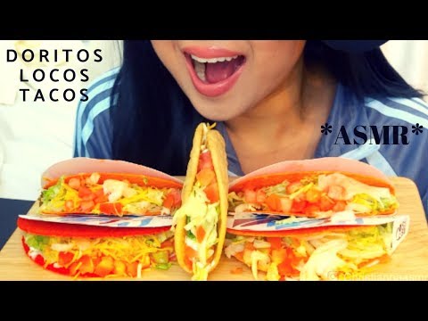 ASMR TACO BELL  DORITOS LOCOS TACOS SUPREME 🌮 CHALUPA *Crunchy Eating Sounds* Christianna ASMR 먹방