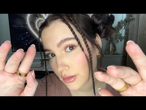 ASMR - Mouth Sounds + Lipgloss + Relaxing hand movements and triggers