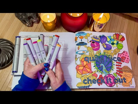 Coloring With Specialty Markers (Whispered w/Candy version) "Please Wear Headphones" coloring book.