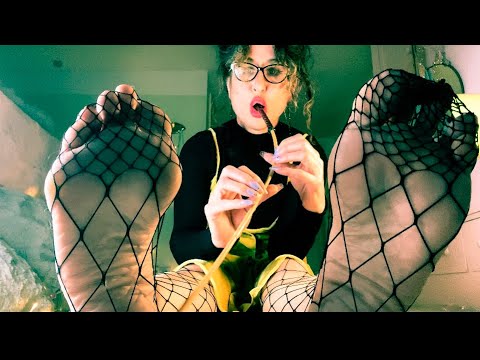 ASMR Bossy Miss Annie - foot slave role play - part 3