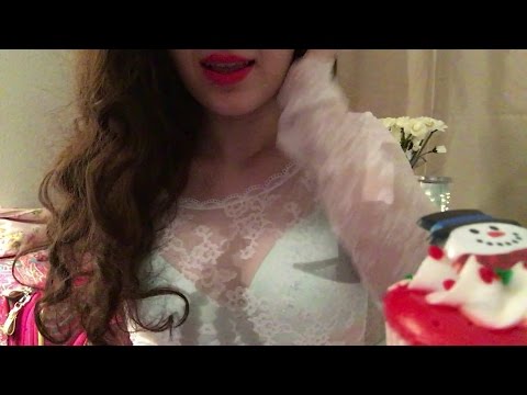 ASMR Eating Christmas Cupcakes