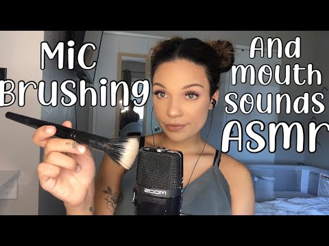 ASMR- Mic Brushing with Mouth Sounds