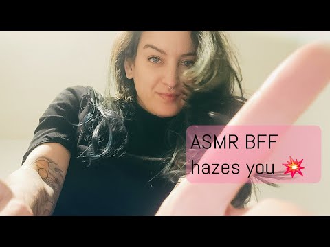 ASMR Roleplay: Friend Hazes You (chaotic, tickles, up-close, licks, etc)
