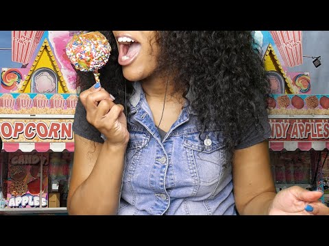 ASMR Eating | Crunchy Sounds | Confetti Candy Apple