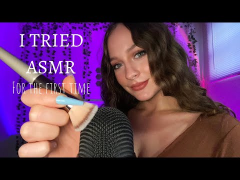 Trying ASMR for the first time✨ (Tapping, whispers, mouth sounds…etc)