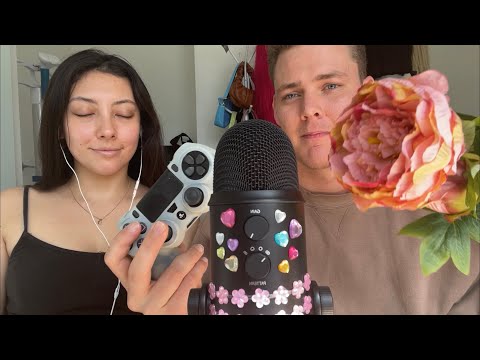 ASMR My boyfriend trying to give me tingles! PART 3 ❤️ ~I guess the triggers~ | Whispered