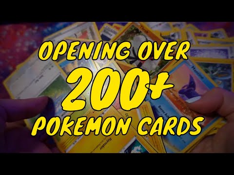 ASMR Opening Pokémon Cards | 200+ Cards Edition