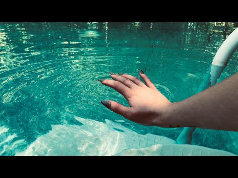 ASMR! Showing you around my pool + playing in pool!💧💧