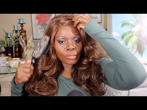 ASMR Wig Brushing Chewing gum