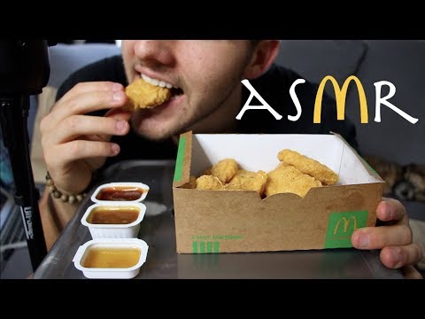 ASMR McDonalds Chicken Nuggets Challenge AuzSOME Austin (Crispy Eating Sounds) | Tyson ASMR