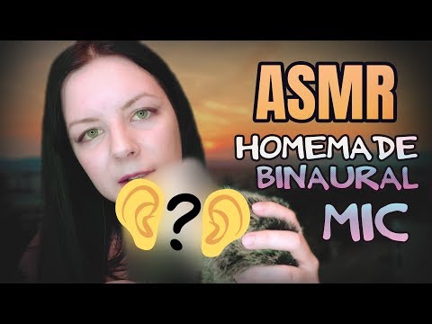 ASMR Whispering StarLady into the mysterious homemade binaural mic