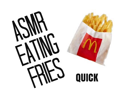 ASMR Quick Eating Fries