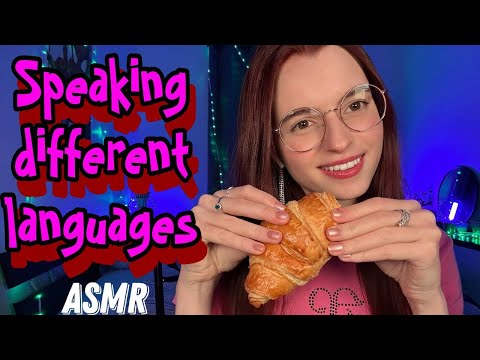 ASMR - Help you to Sleep in Different Languages (tapping, whispering) - Ukrainian, German, French...