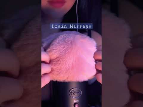 Asmr Brain Massage , Fluffy Mic Touching