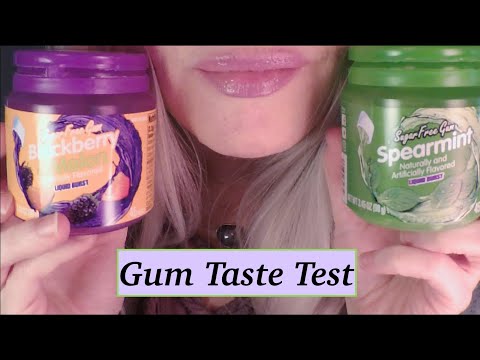 ASMR Gum Taste Test From A German Store | Tingly Whispered Ramble