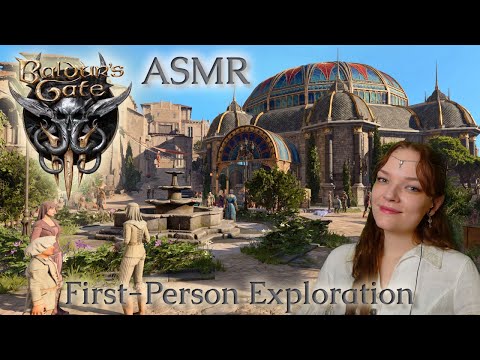 ASMR 🍃🏛️ Exploring Baldur's Gate in First Person (whispered)