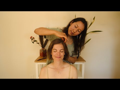 ASMR Chinese Acupoint Scalp, Shoulder and Neck Massage with @CapucineF (Real Person)