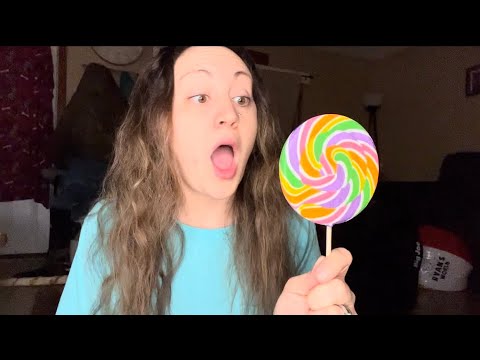 ASMR Eating the biggest lollipop ever! 🍭
