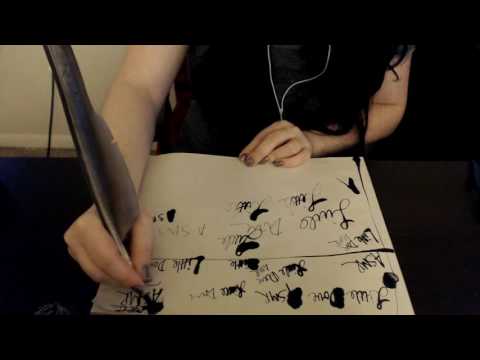 ASMR 💕 Authentic Quill Pen! NO Talking [Scratching | Tapping | Writing | Doodling]