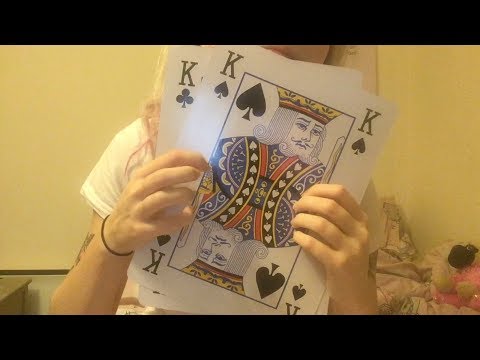 [LoFi ASMR] Playing with Giant Playing Cards!
