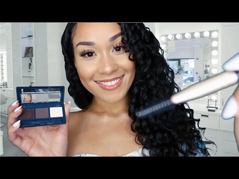 ASMR Brow Salon Roleplay| Ultimate Brow Makeover| Trimming, Plucking, Tint.. (Personal Attention)