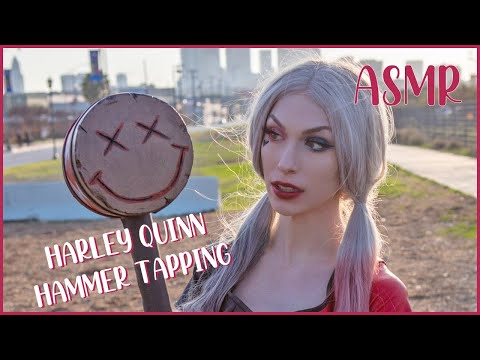 COSPLAY ASMR - Harley Quinn Hammer Tapping and Whispering