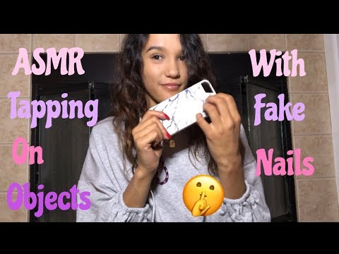 ASMR Tapping On Object With Fake Nails/ No Talking 💅🏼