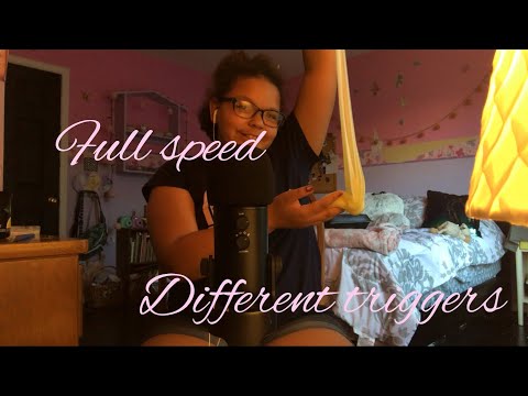 ASMR- different triggers in fast mode