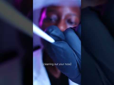 ASMR Cleaning Out Your Nose 👃🏾 #asmrshorts #tinglesensation