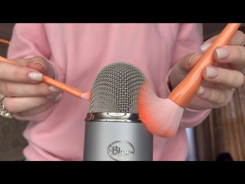 Asmr | Brushing the microphone with Brushes in 1 minute